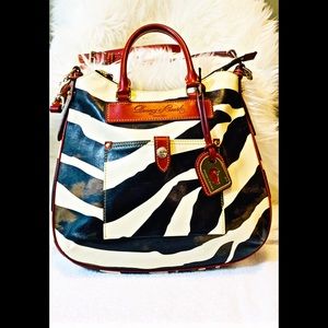 Dooney & Bourke Zebra Florentine Vachetta Leather